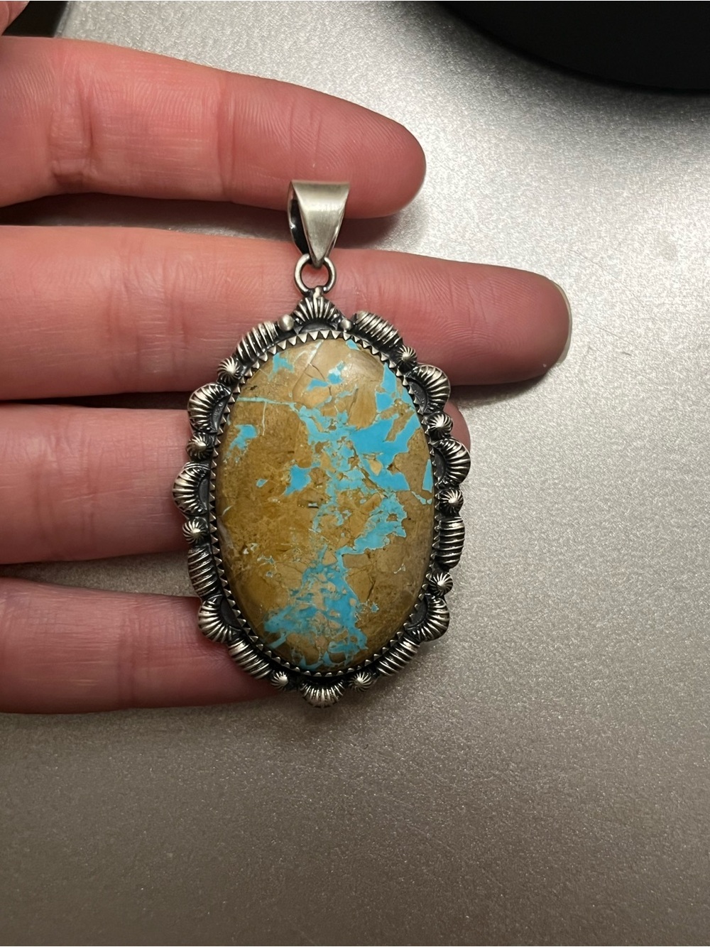 Royston Turquoise Sterling Silver Pendant